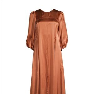 New with tags Rebecca Taylor open back copper midi dress